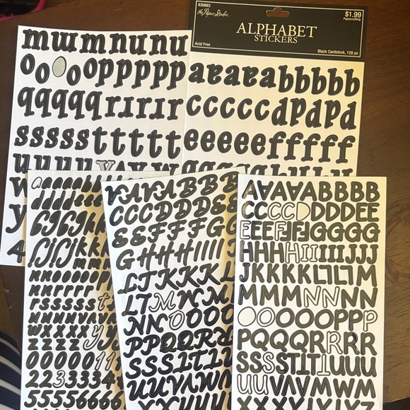 Colorful Alphabet Sticker Set - Picture 4 of 10